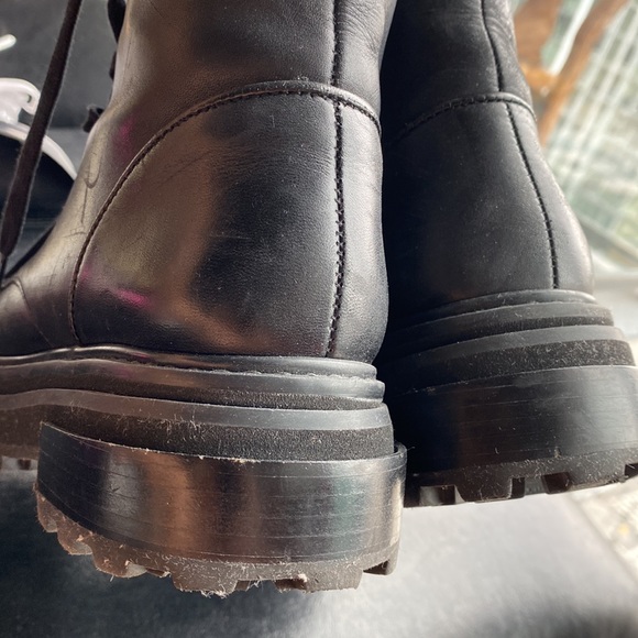 Schutz Black leather heavy duty combat boots - 38 - Picture 12 of 15